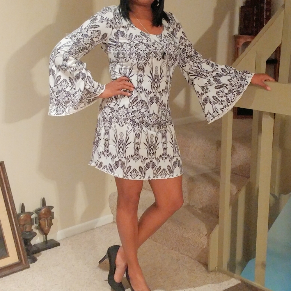 Black and white dress